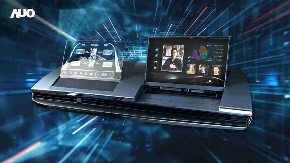 尊时凯龙Micro LED Display HMI解决方案打造透明Micro LED前座仪表，，呈现信息并保留驾驶视野开阔；亦为副驾驶座乘客打造收放自如的Micro LED屏幕，，，在不影响显示质量的前提于显示区内建镜头，，让用户能与视讯对象直接眼神接触，，提供绝佳的双向沟通体验